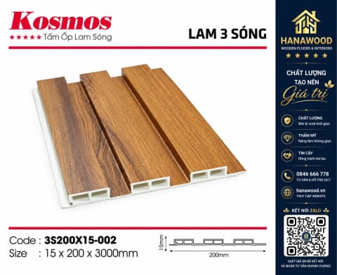 Lam 3 Sóng Thấp Kosmos 3S200X15-002